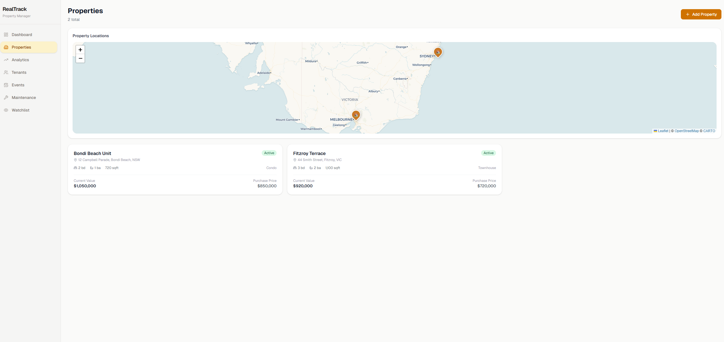 Real Estate Tracker screenshot 2